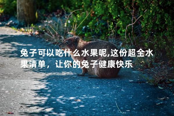 兔子可以吃什么水果呢,这份超全水果清单，让你的兔子健康快乐